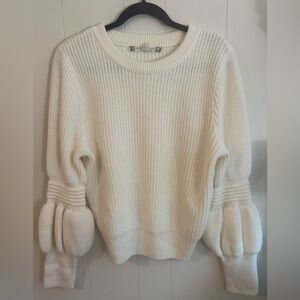 Chelsea & Violet Cream Knit Sweater, Size M